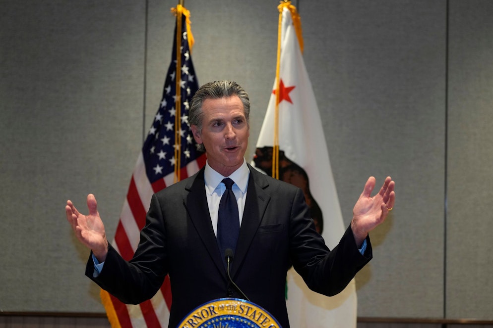 Gavin Newsom reportedly has ambitions for the White House.  (archive image)